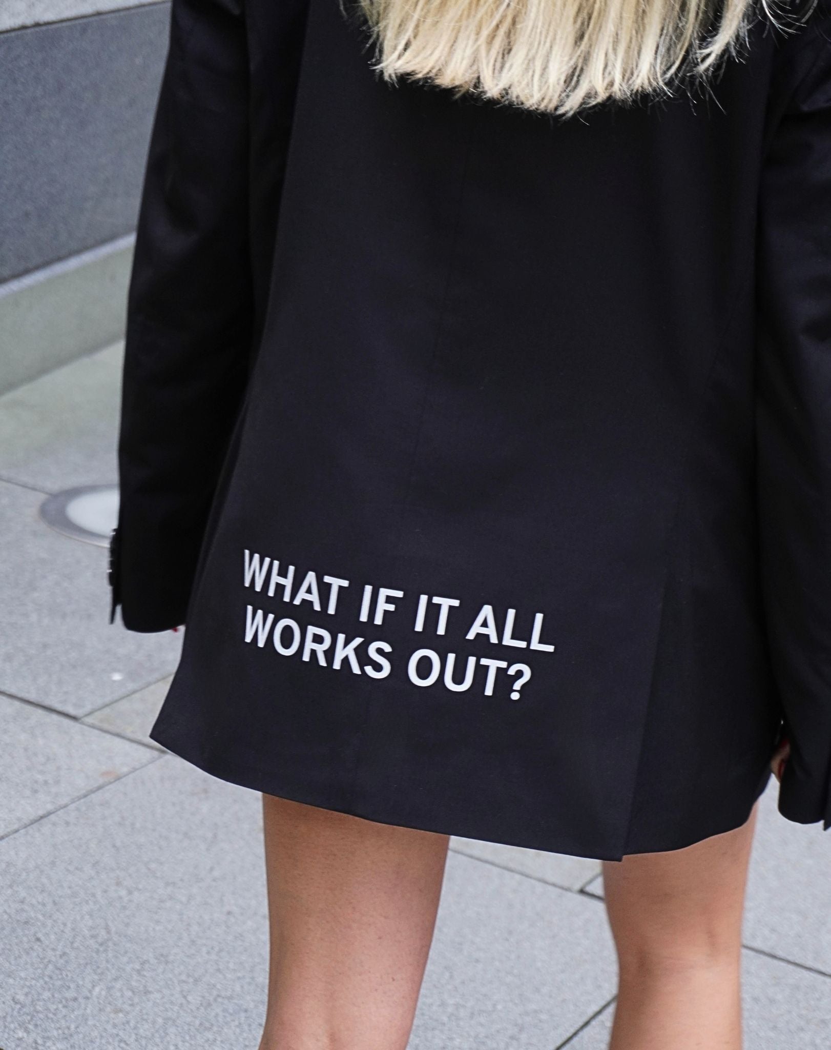 What if it all works out? Upcycled Blazer - OBLIVIOUS?