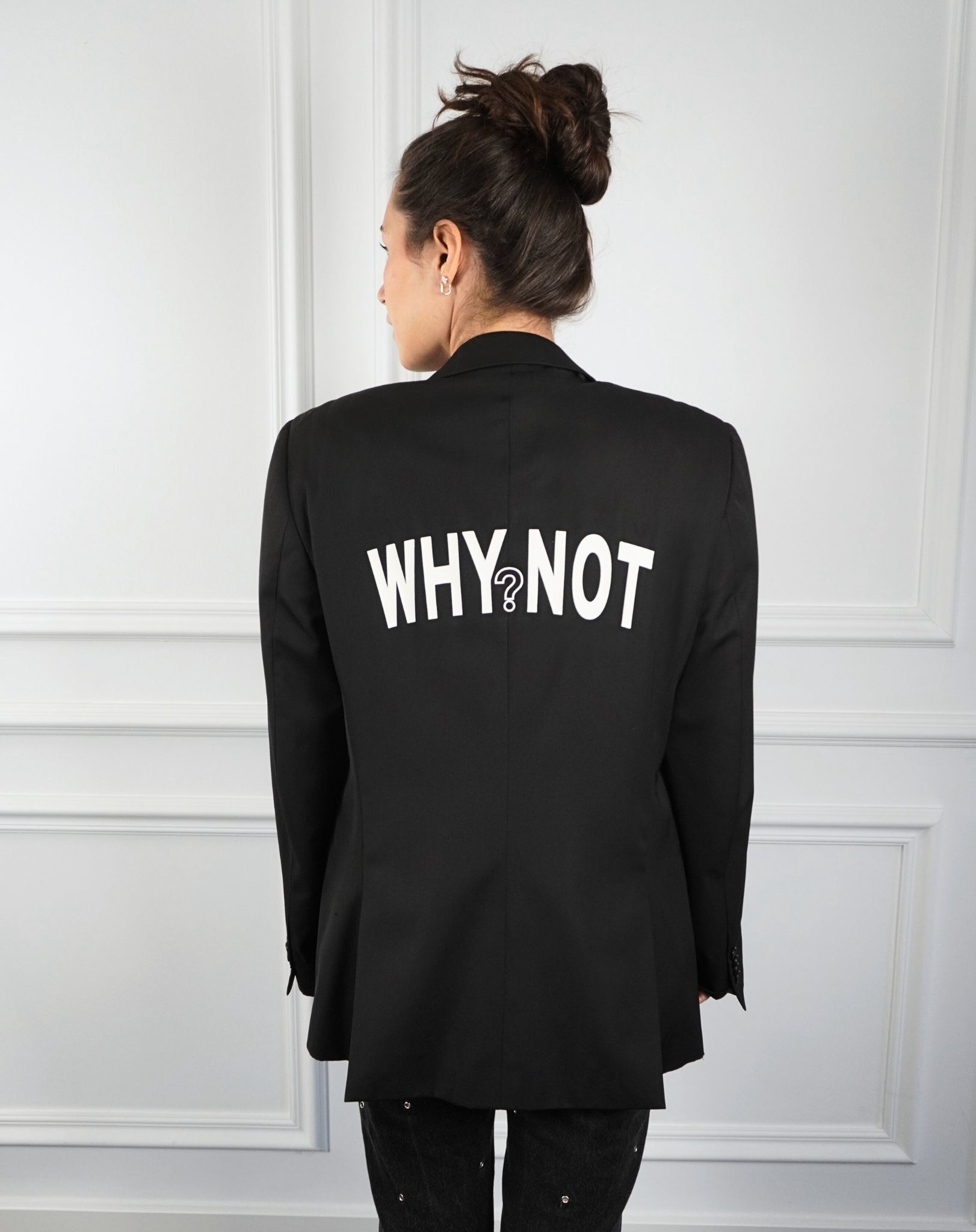 Why not? Black Upcycled Blazer - OBLIVIOUS?