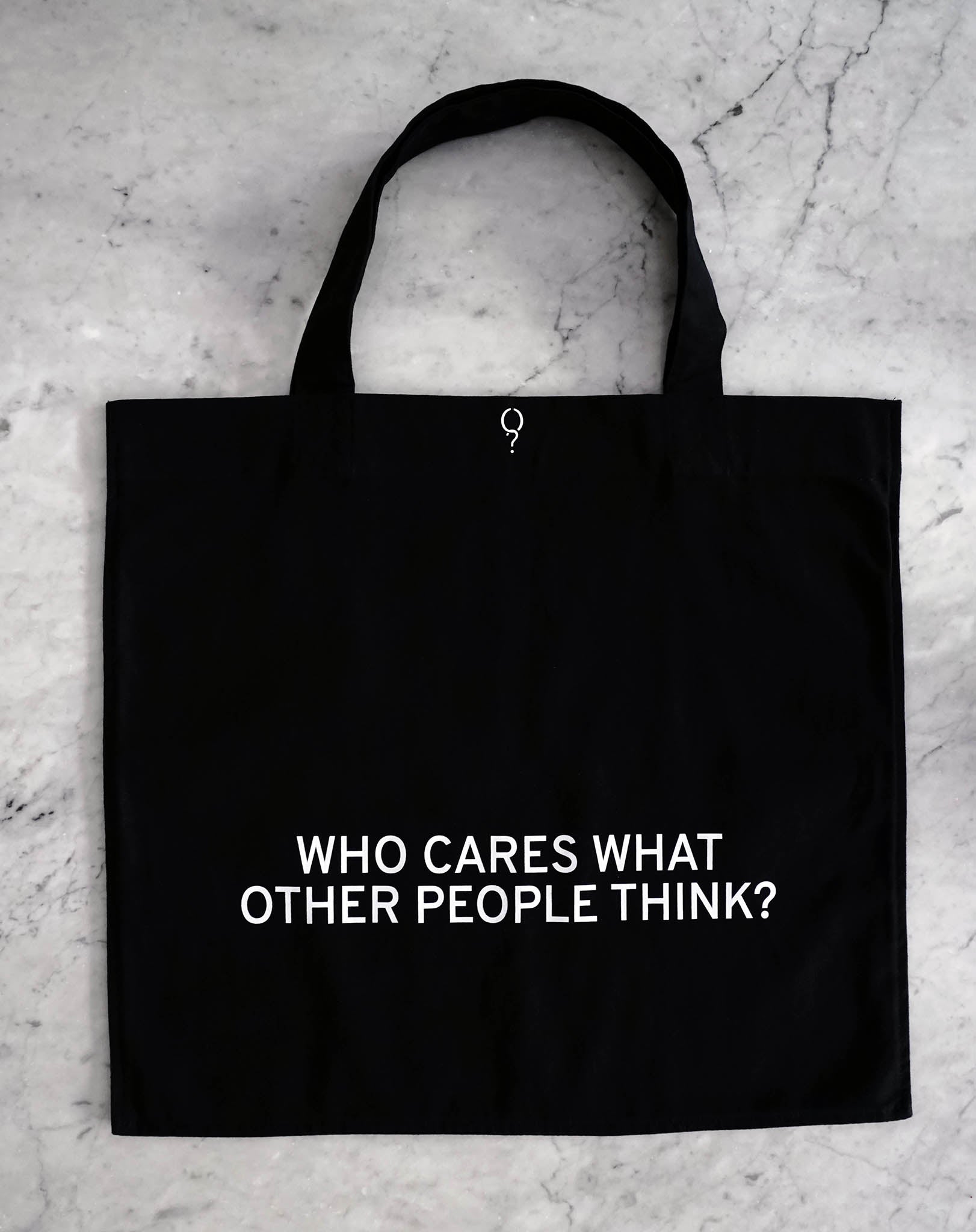 XL Shopper Bag 'Who cares?' - OBLIVIOUS?