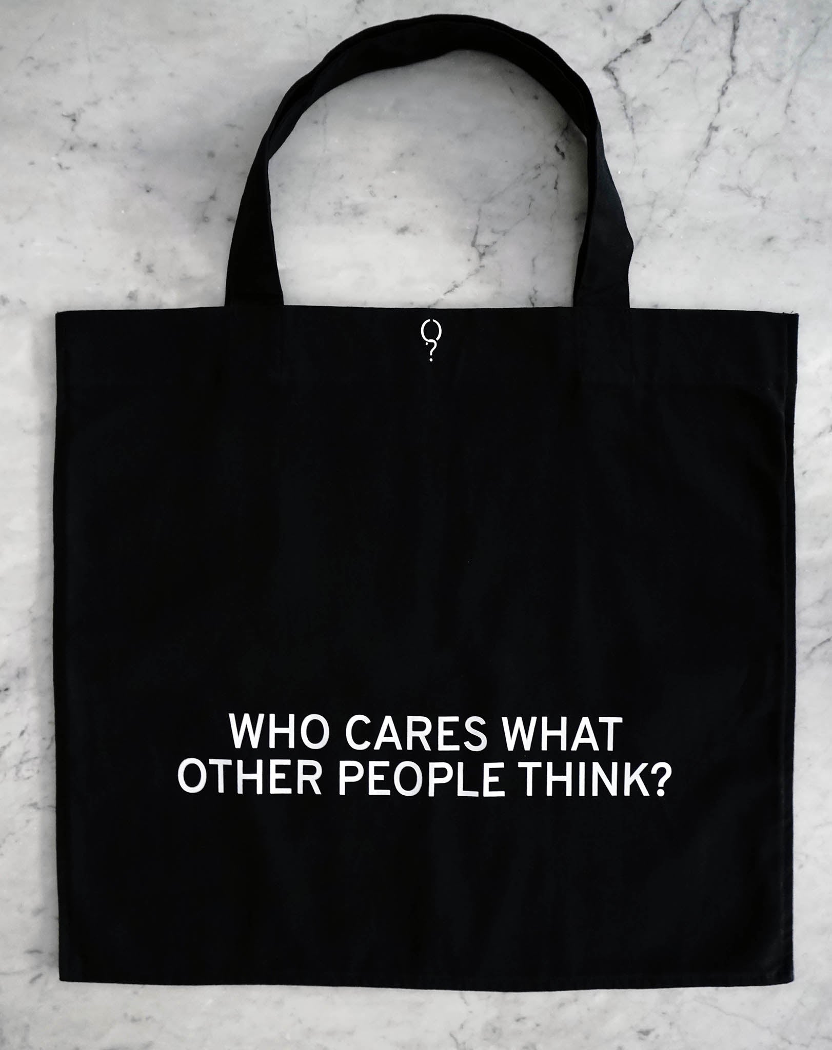 XL Shopper Bag 'Who cares?' - OBLIVIOUS?