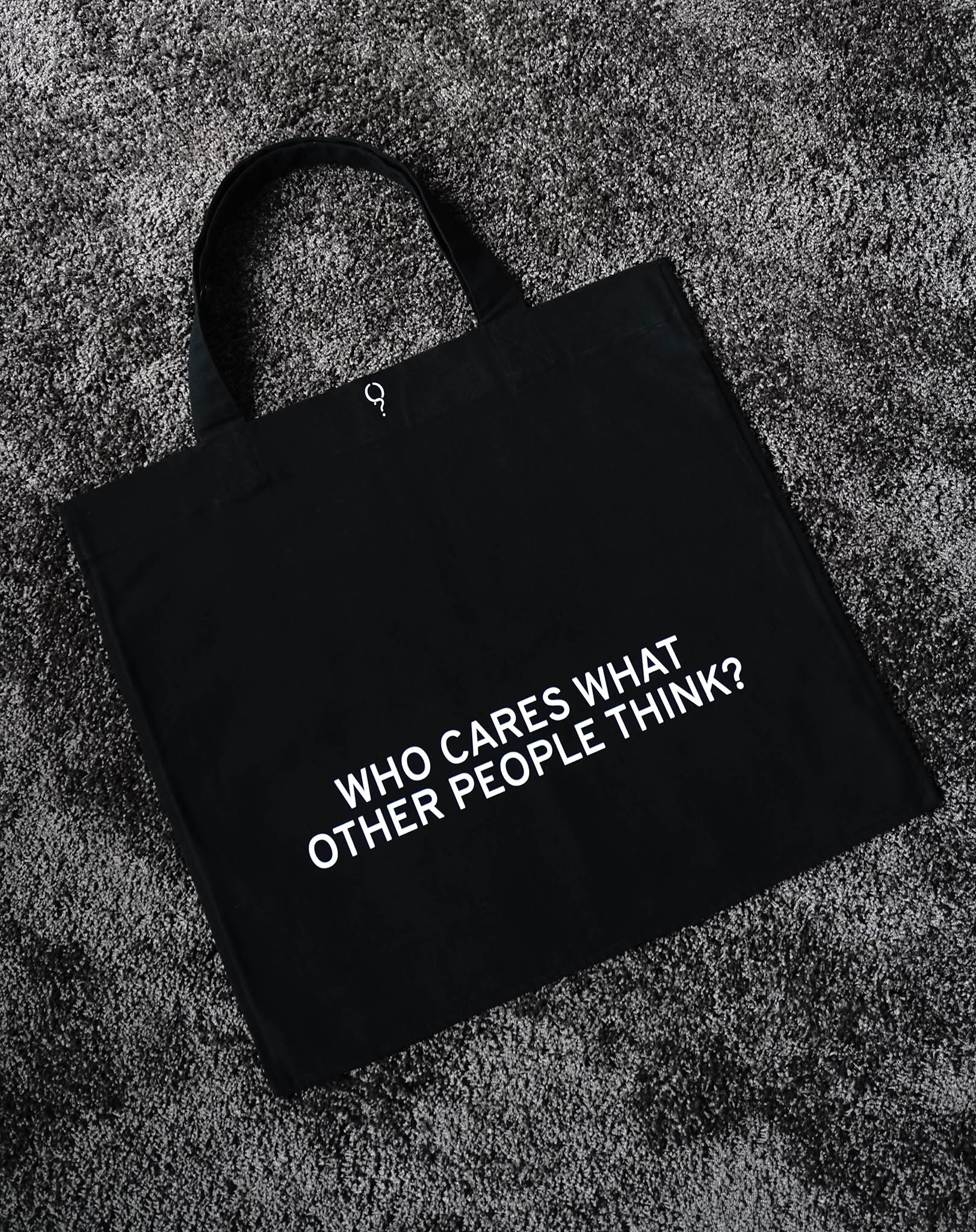 XL Shopper Bag 'Who cares?' - OBLIVIOUS?