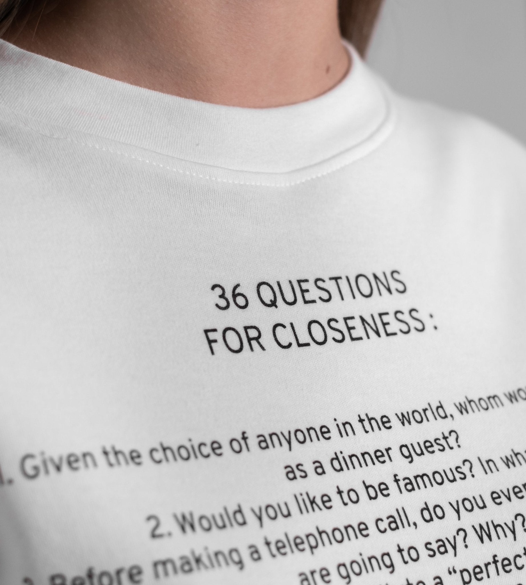 36 Questions for Closeness Boxy T-Shirt - OBLIVIOUS?