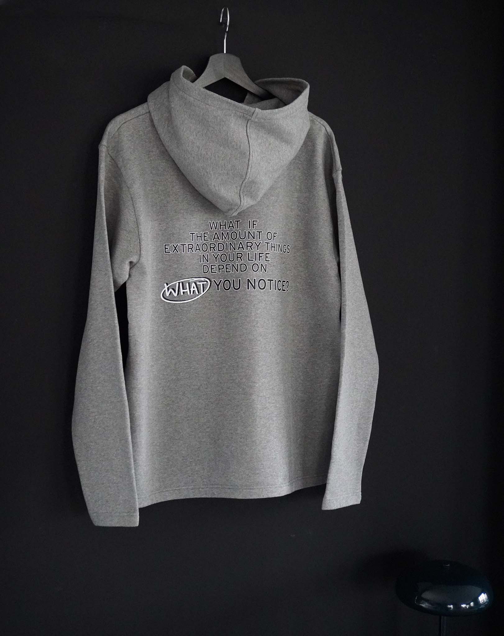 What if the amount of extraordinary things in your life depend on what you notice? Grey Hoodie - OBLIVIOUS?