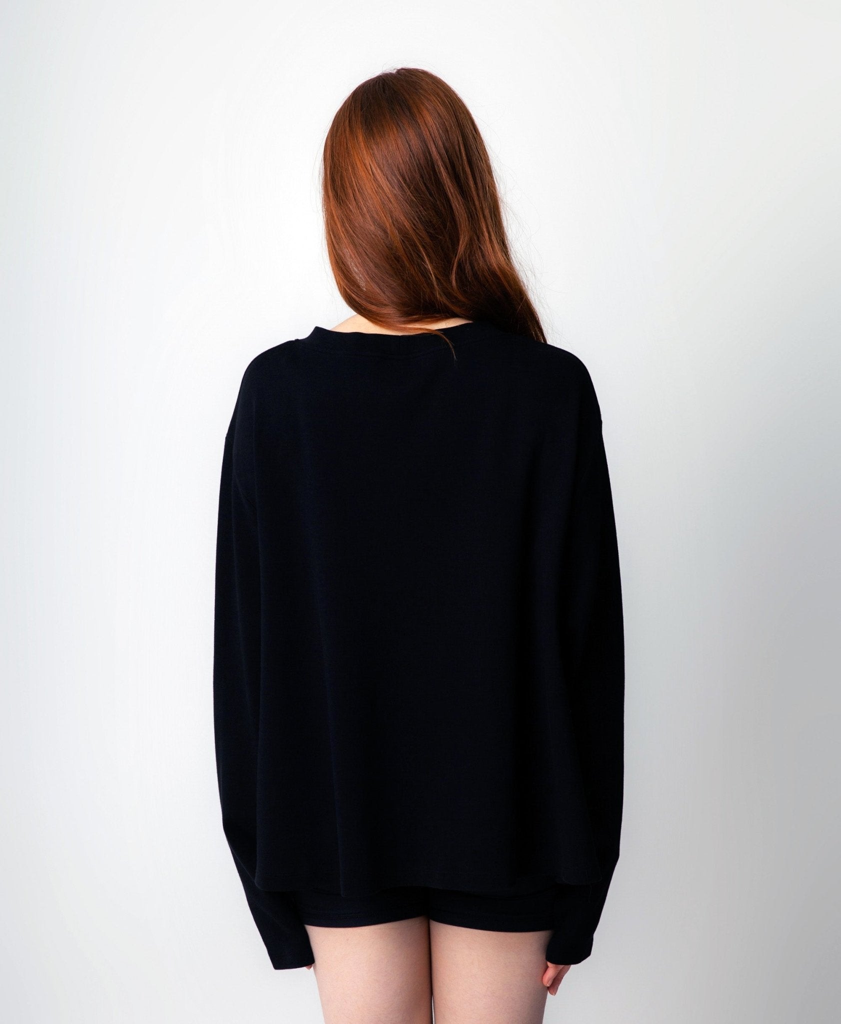 What if we take it one day at a time? Black Flowy Long Sleeve - OBLIVIOUS?