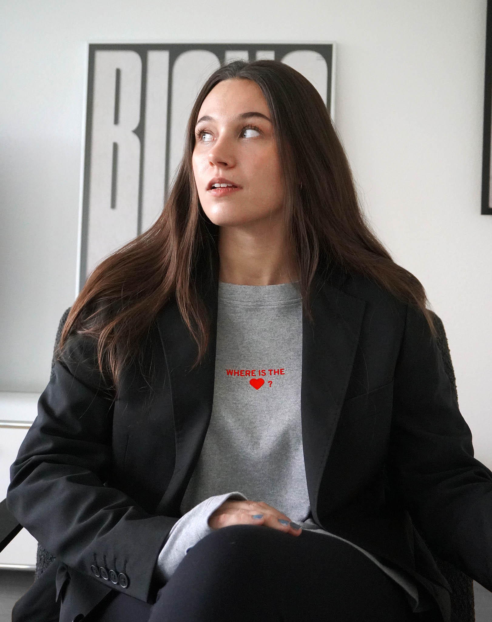 Where is the love? Flowy Long Sleeve - OBLIVIOUS?