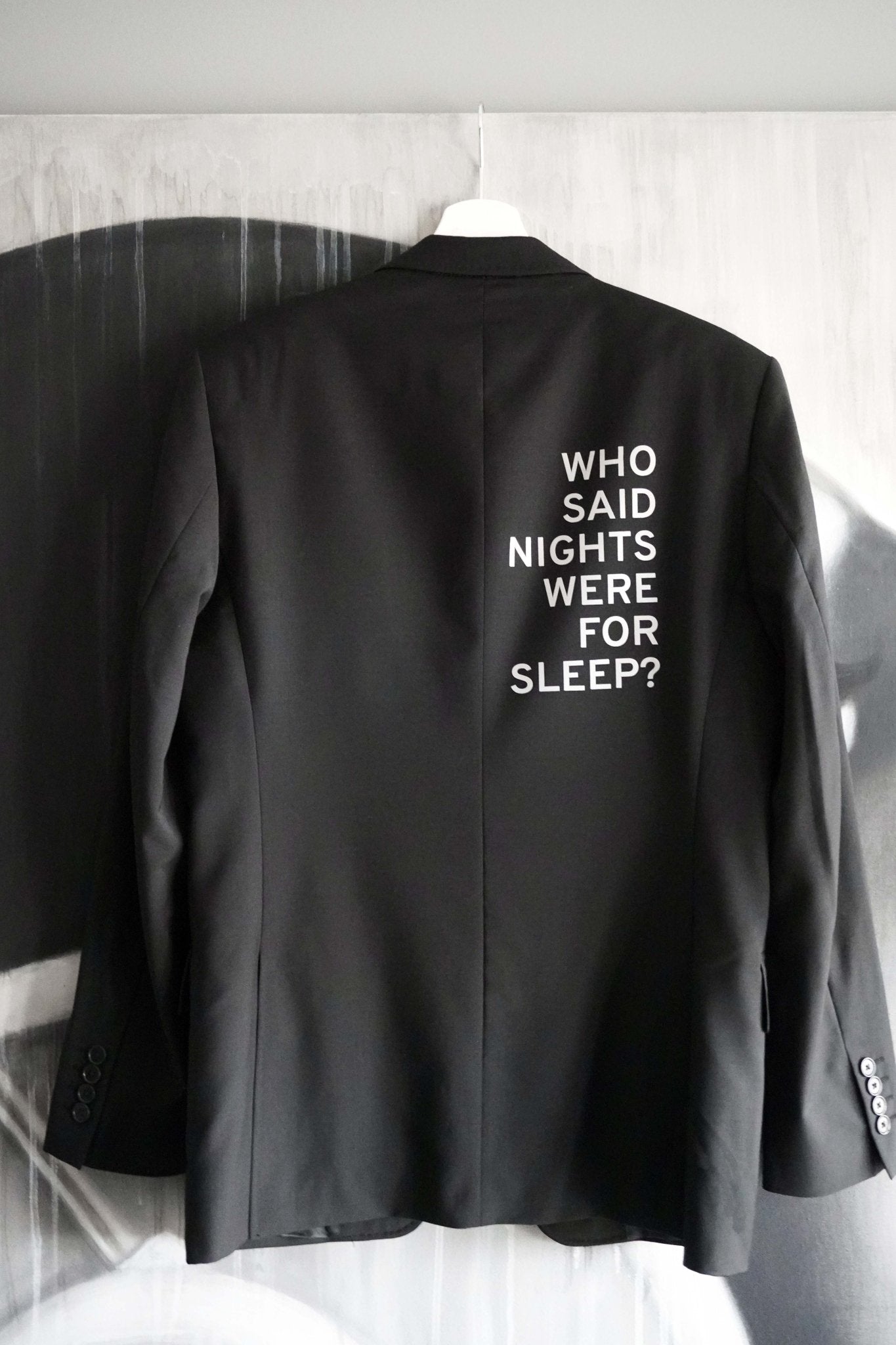 Who said nights were for sleep? Reflective Upcycled Blazer - OBLIVIOUS?