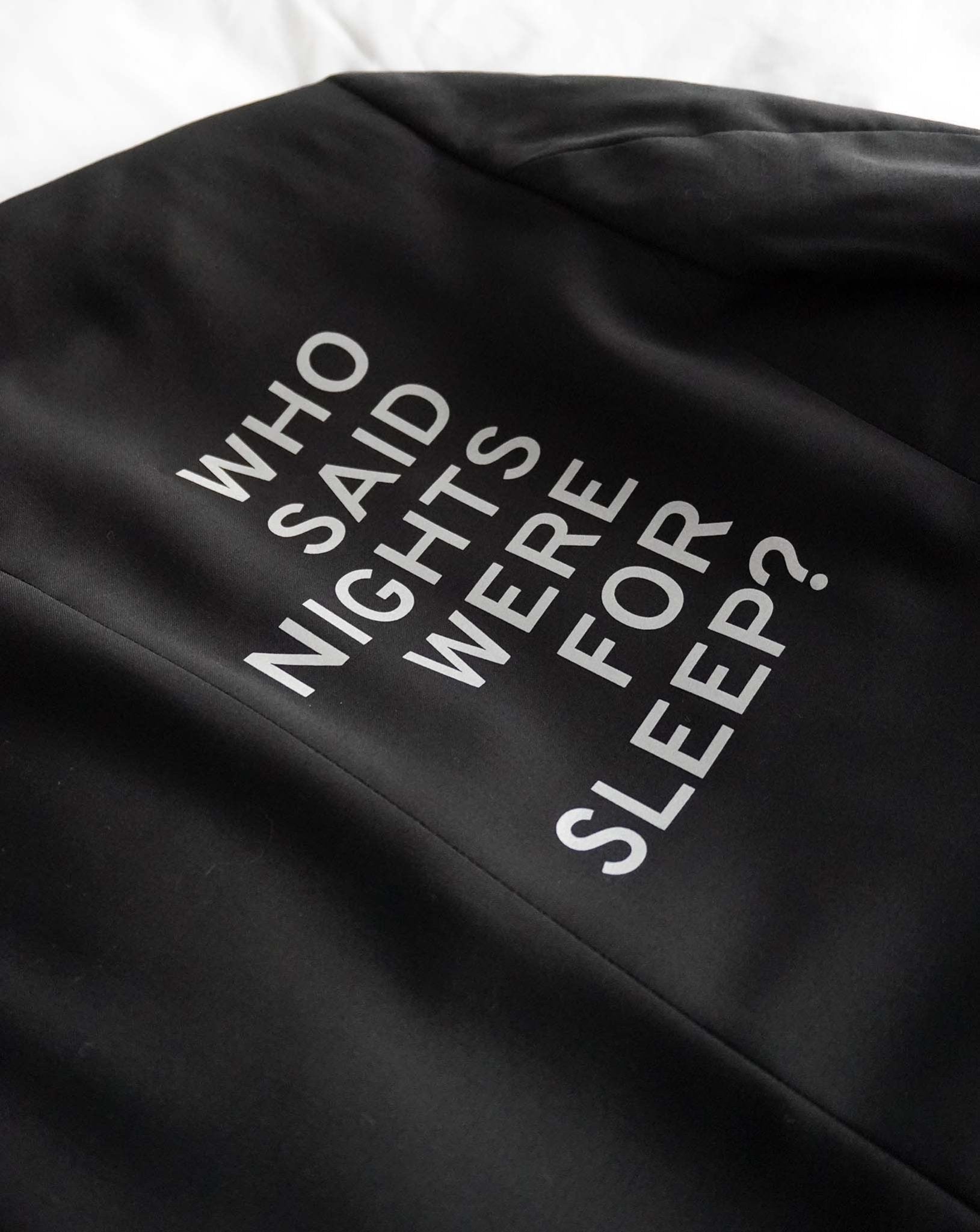 Who said nights were for sleep? Reflective Upcycled Blazer - OBLIVIOUS?