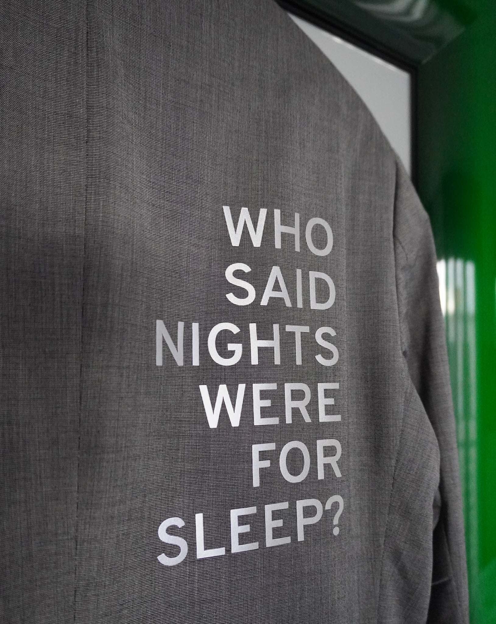 Who said nights were for sleep? Reflective Upcycled Blazer - OBLIVIOUS?