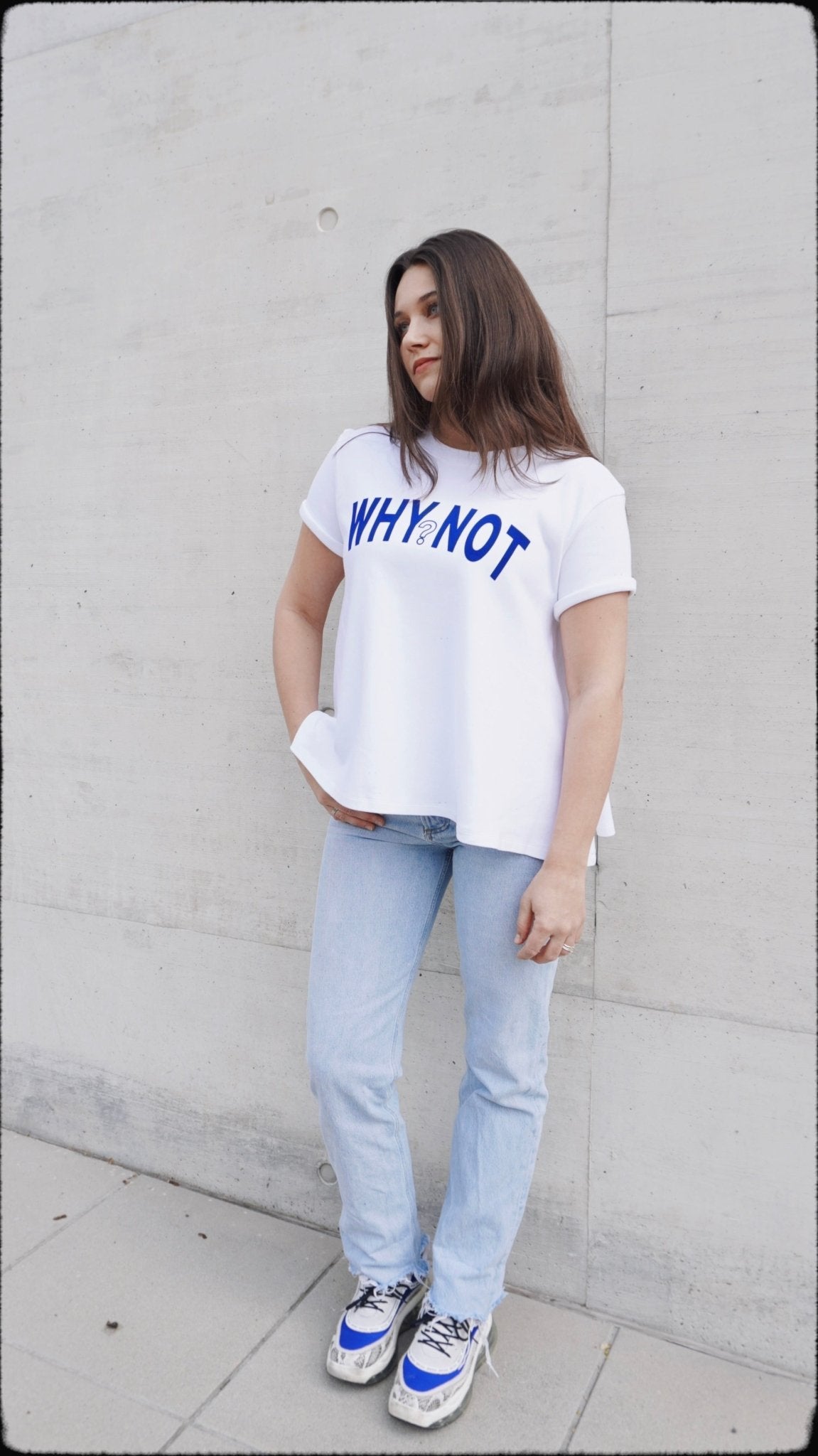 'WHY NOT?' Flowy T-Shirt - OBLIVIOUS?